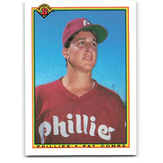 1990 Bowman #148 Pat Combs NM-MT Philadelphia Phillies Baseball Card  Image 1