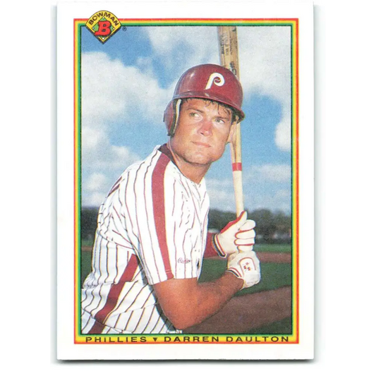 1990 Bowman #158 Darren Daulton NM-MT Philadelphia Phillies Baseball Card  Image 1