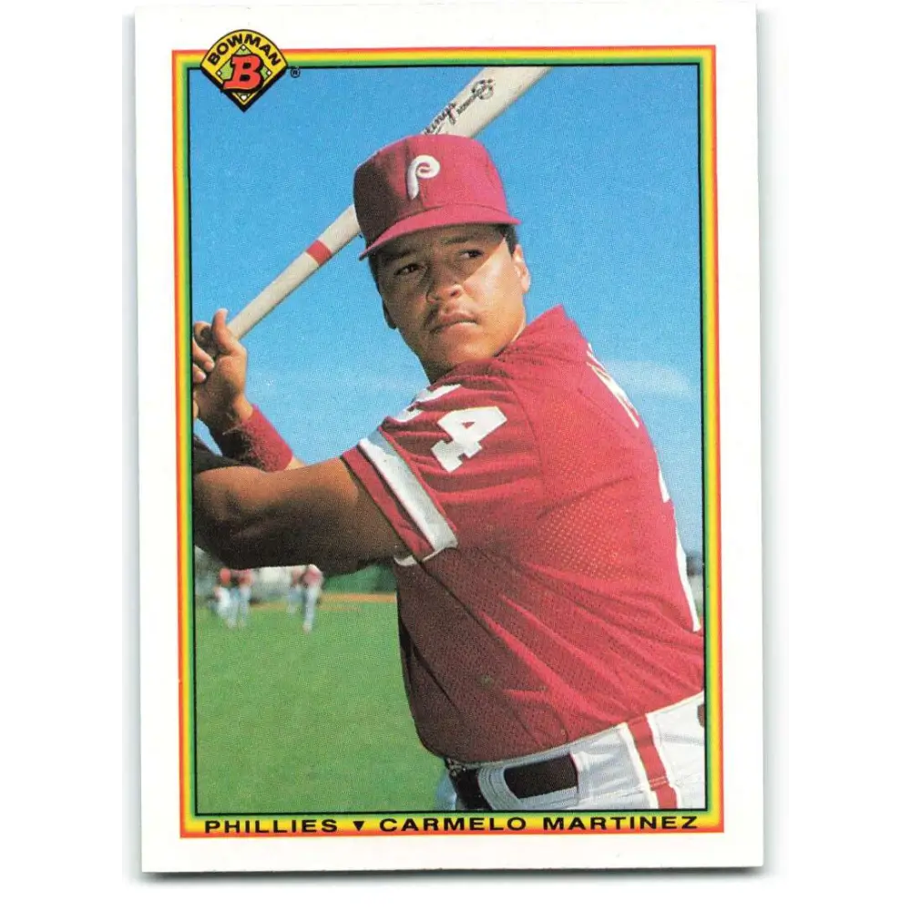 1990 Bowman #162 Carmelo Martinez NM-MT Philadelphia Phillies Baseball Card  Image 1
