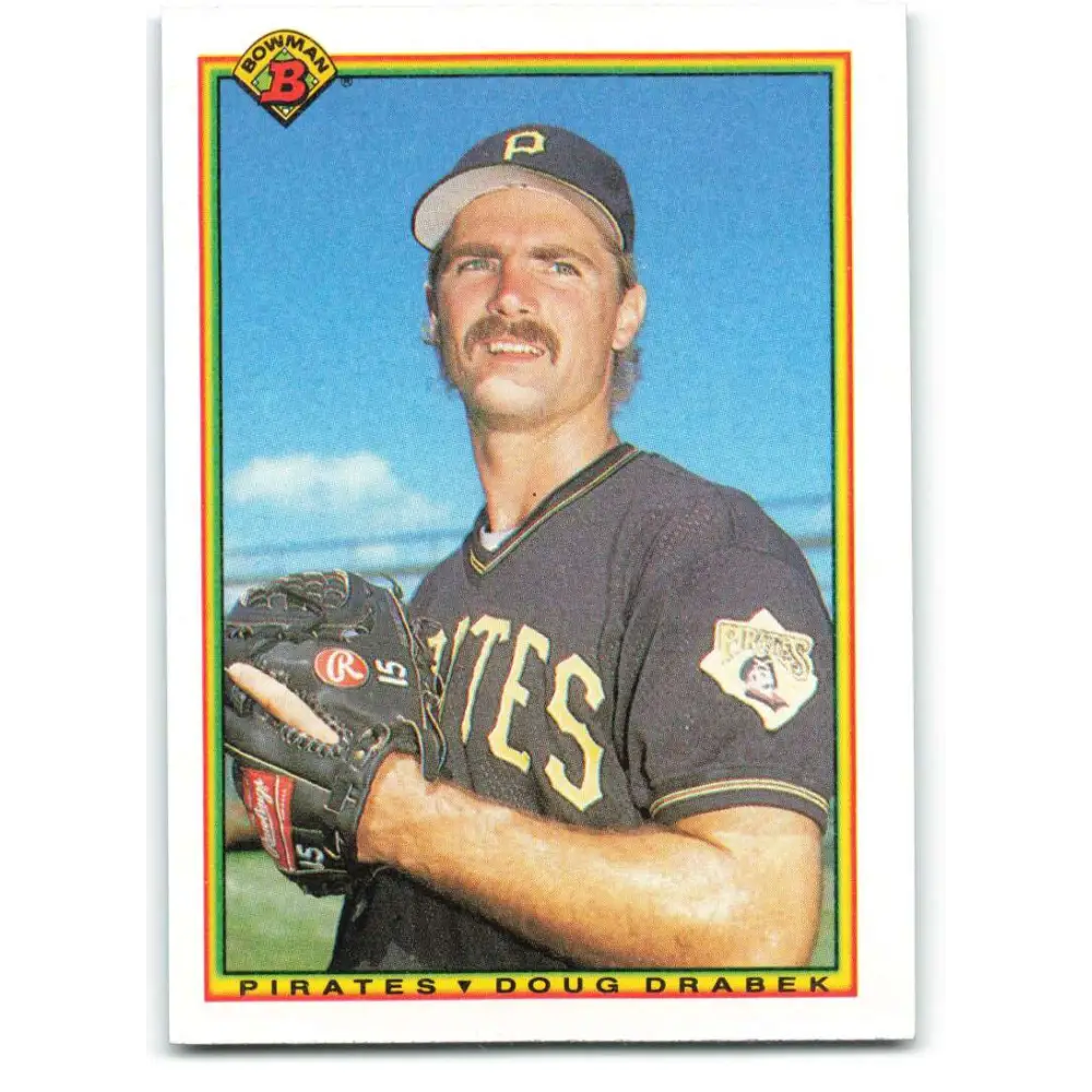 1990 Bowman #164 Doug Drabek NM-MT Pittsburgh Pirates Baseball Card  Image 1