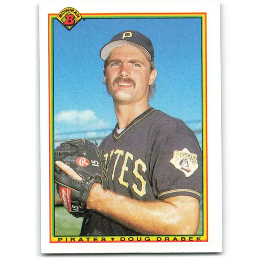 1990 Bowman #164 Doug Drabek NM-MT Pittsburgh Pirates Baseball Card  Image 1