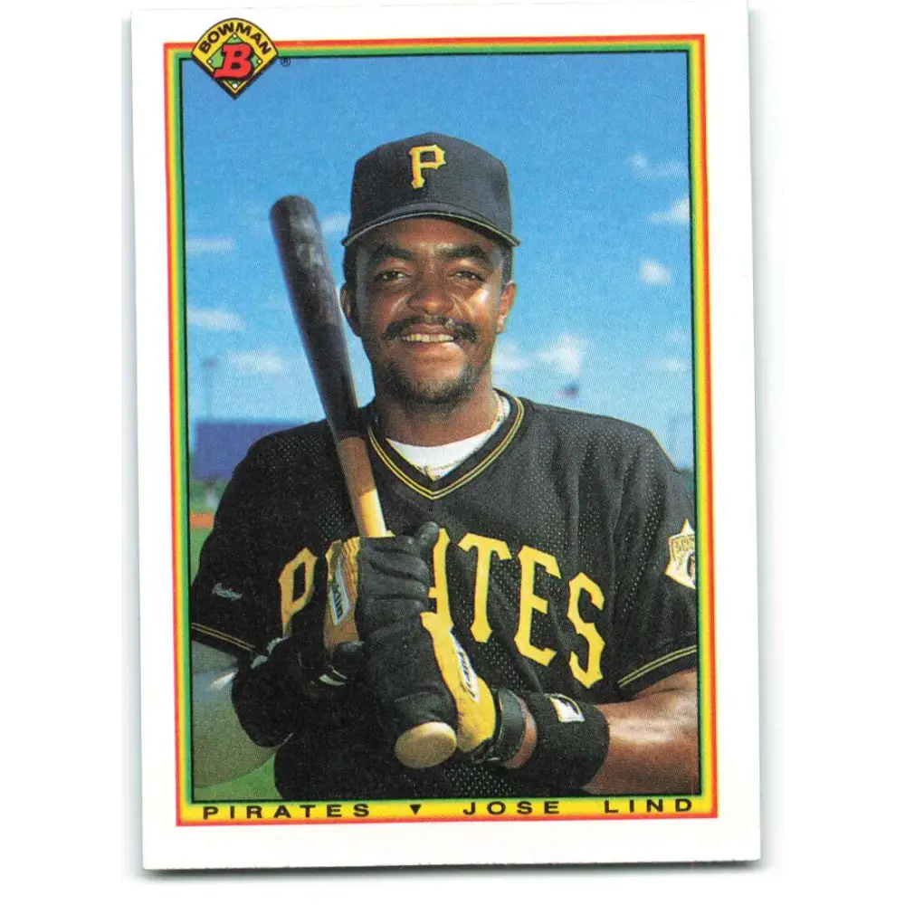 1990 Bowman #170 Jose Lind NM-MT Pittsburgh Pirates Baseball Card  Image 1