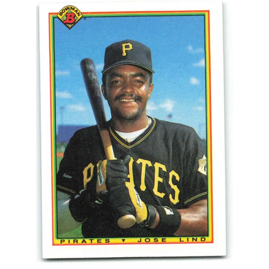 1990 Bowman #170 Jose Lind NM-MT Pittsburgh Pirates Baseball Card  Image 1
