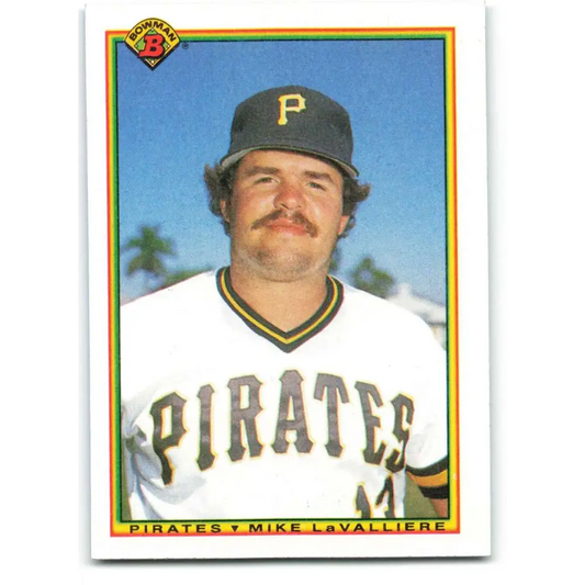 1990 Bowman #172 Mike LaValliere NM-MT Pittsburgh Pirates Baseball Card  Image 1