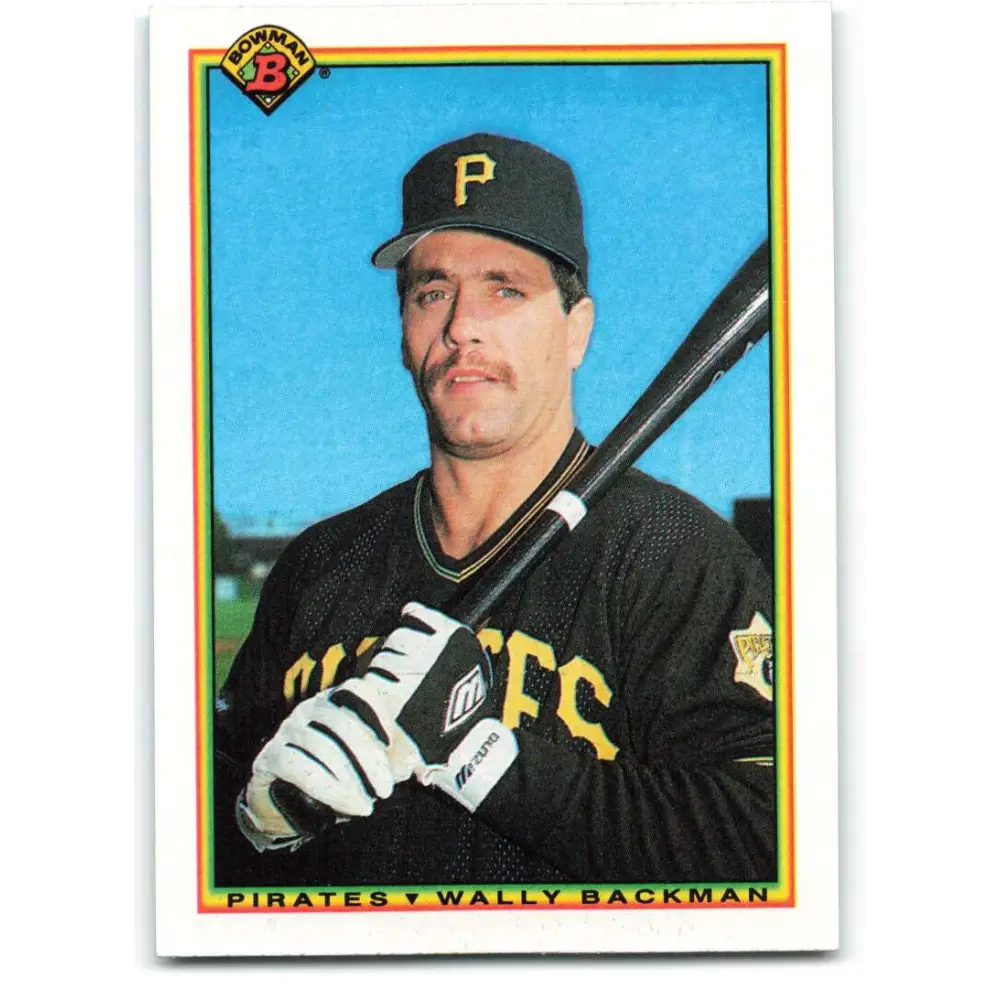 1990 Bowman #177 Wally Backman NM-MT Pittsburgh Pirates Baseball Card  Image 1