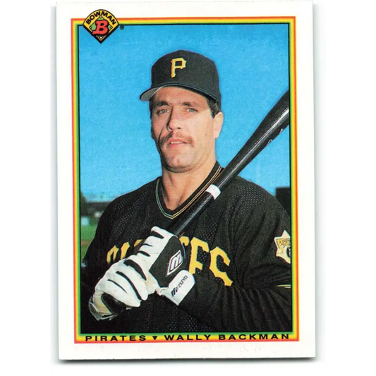 1990 Bowman #177 Wally Backman NM-MT Pittsburgh Pirates Baseball Card  Image 1