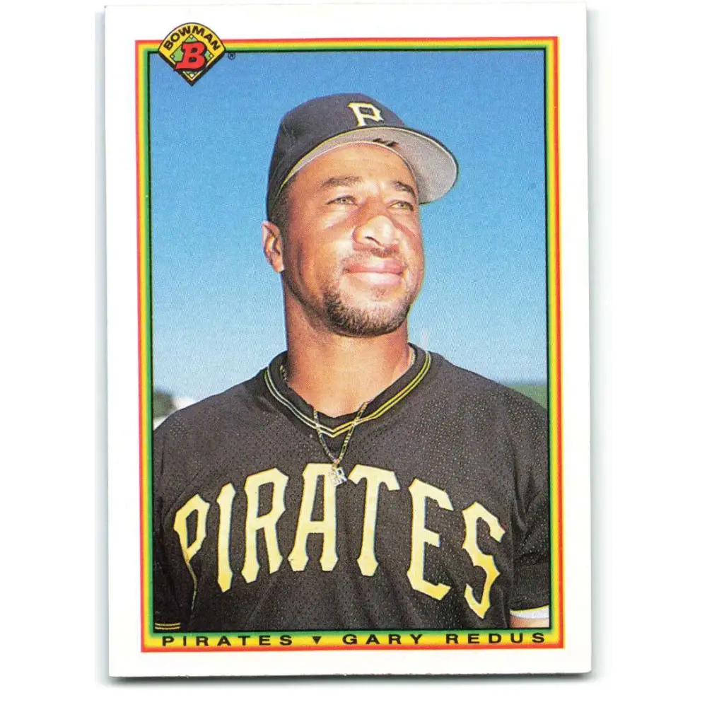 1990 Bowman #180 Gary Redus NM-MT Pittsburgh Pirates Baseball Card  Image 1