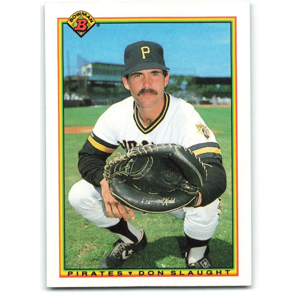 1990 Bowman #182 Don Slaught NM-MT Pittsburgh Pirates Baseball Card  Image 1