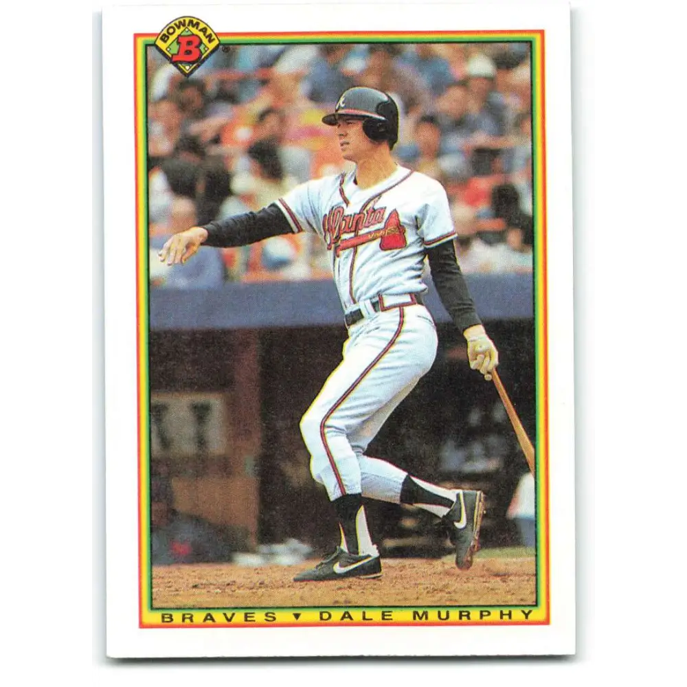 1990 Bowman #19 Dale Murphy NM-MT Atlanta Braves Baseball Card  Image 1