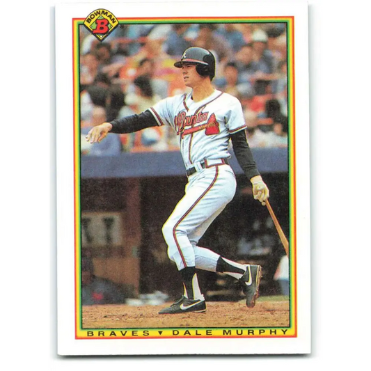 1990 Bowman #19 Dale Murphy NM-MT Atlanta Braves Baseball Card  Image 1