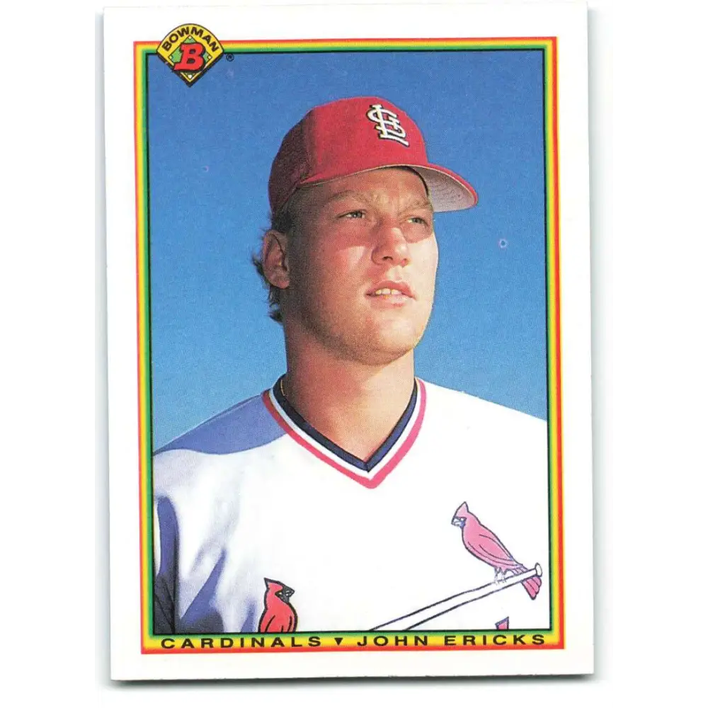 1990 Bowman #190 John Ericks NM-MT St. Louis Cardinals Baseball Card  Image 1