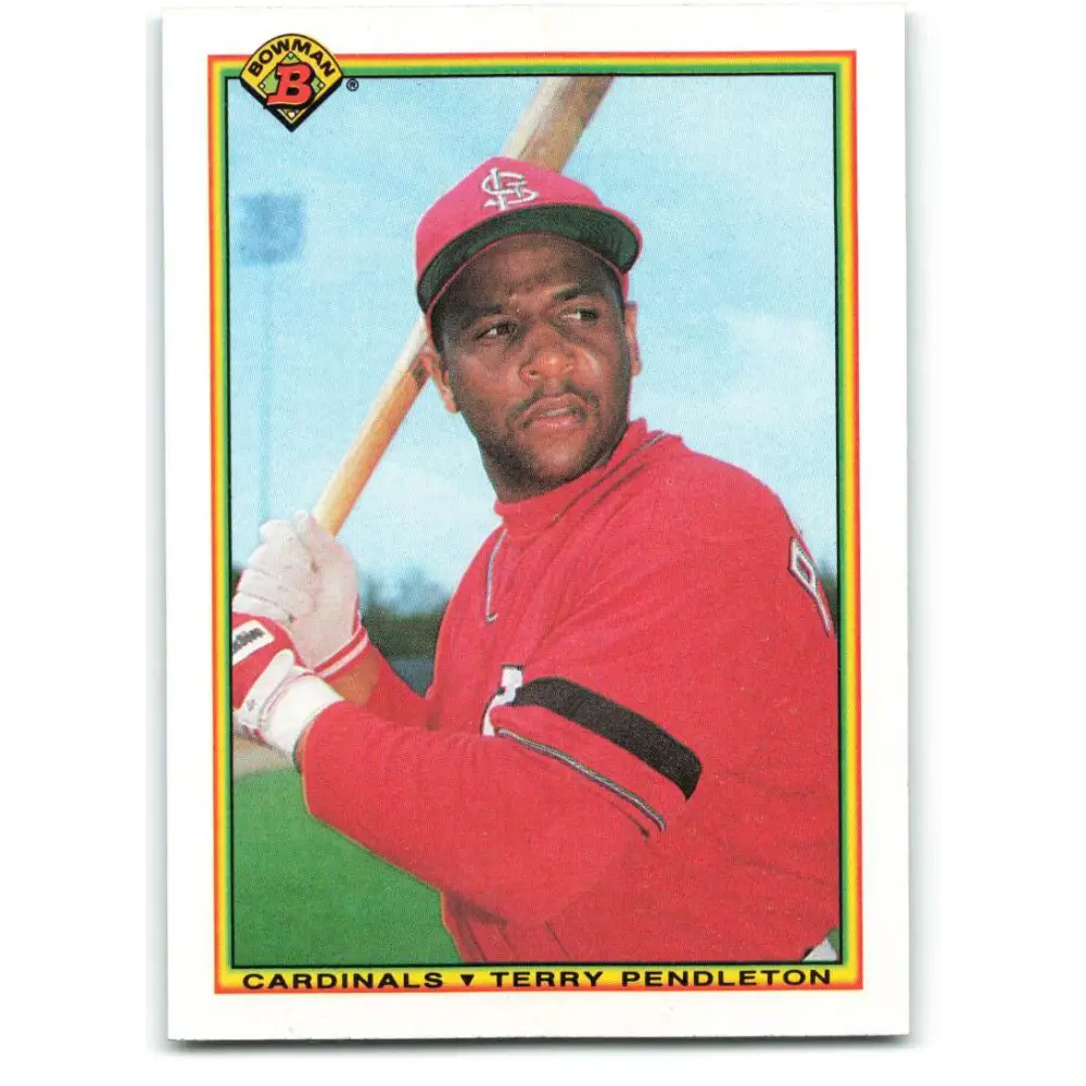 1990 Bowman #197 Terry Pendleton NM-MT St. Louis Cardinals Baseball Card  Image 1