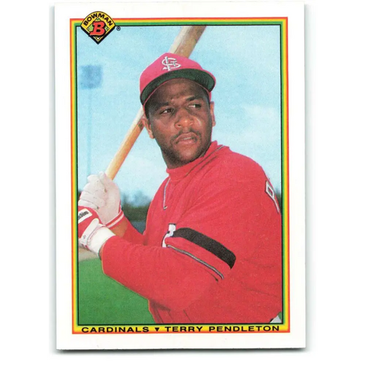 1990 Bowman #197 Terry Pendleton NM-MT St. Louis Cardinals Baseball Card  Image 1