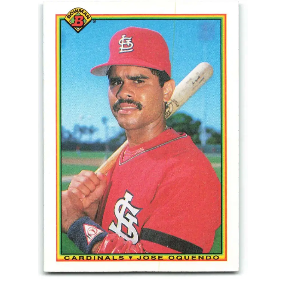 1990 Bowman #200 Jose Oquendo NM-MT St. Louis Cardinals Baseball Card  Image 1