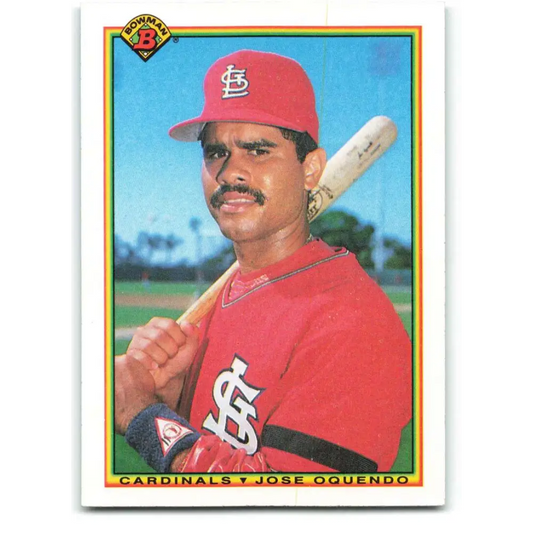 1990 Bowman #200 Jose Oquendo NM-MT St. Louis Cardinals Baseball Card  Image 1