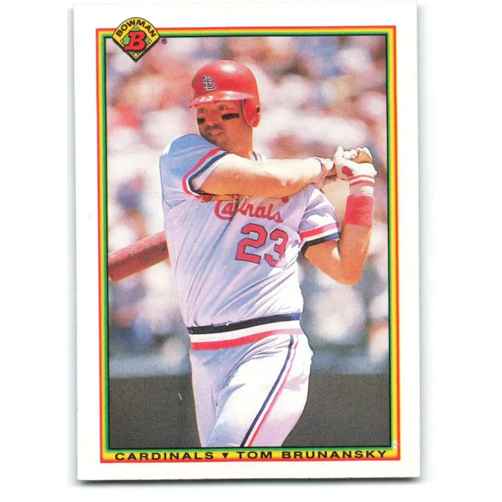 1990 Bowman #202 Tom Brunansky NM-MT St. Louis Cardinals Baseball Card  Image 1