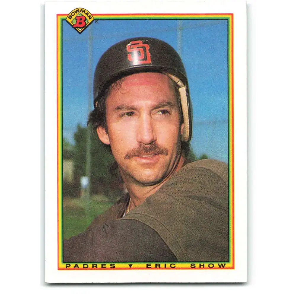 1990 Bowman #209 Eric Show NM-MT San Diego Padres Baseball Card  Image 1