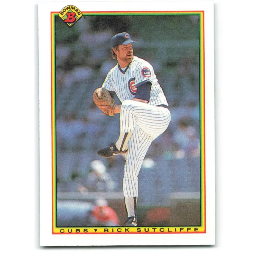 1990 Bowman #21 Rick Sutcliffe NM-MT Chicago Cubs Baseball Card  Image 1