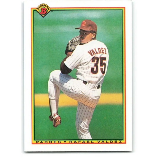 1990 Bowman #210 Rafael Valdez NM-MT RC Rookie San Diego Padres Baseball Card  Image 1