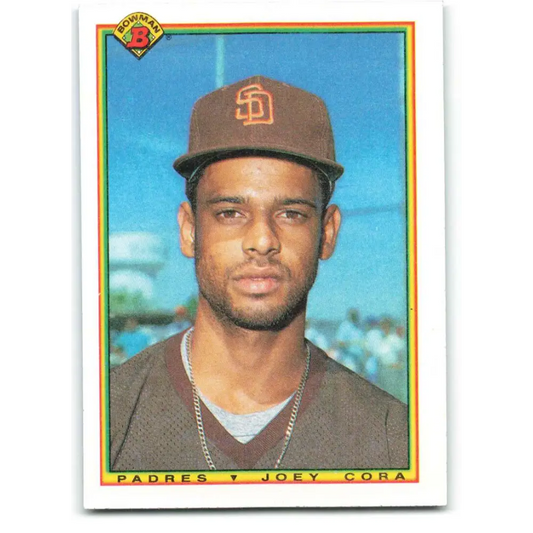 1990 Bowman #211 Joey Cora NM-MT San Diego Padres Baseball Card  Image 1