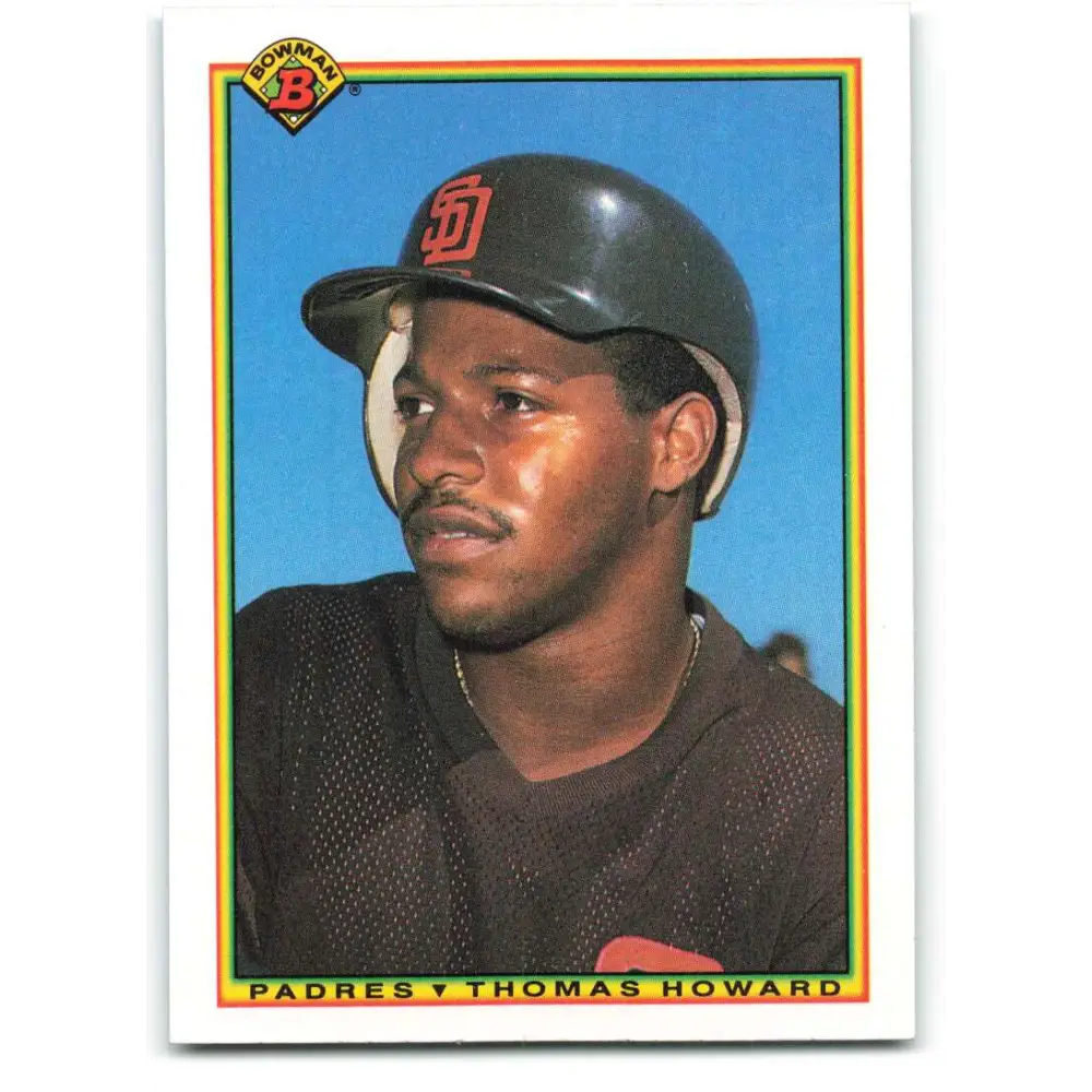 1990 Bowman #212 Thomas Howard NM-MT San Diego Padres Baseball Card  Image 1