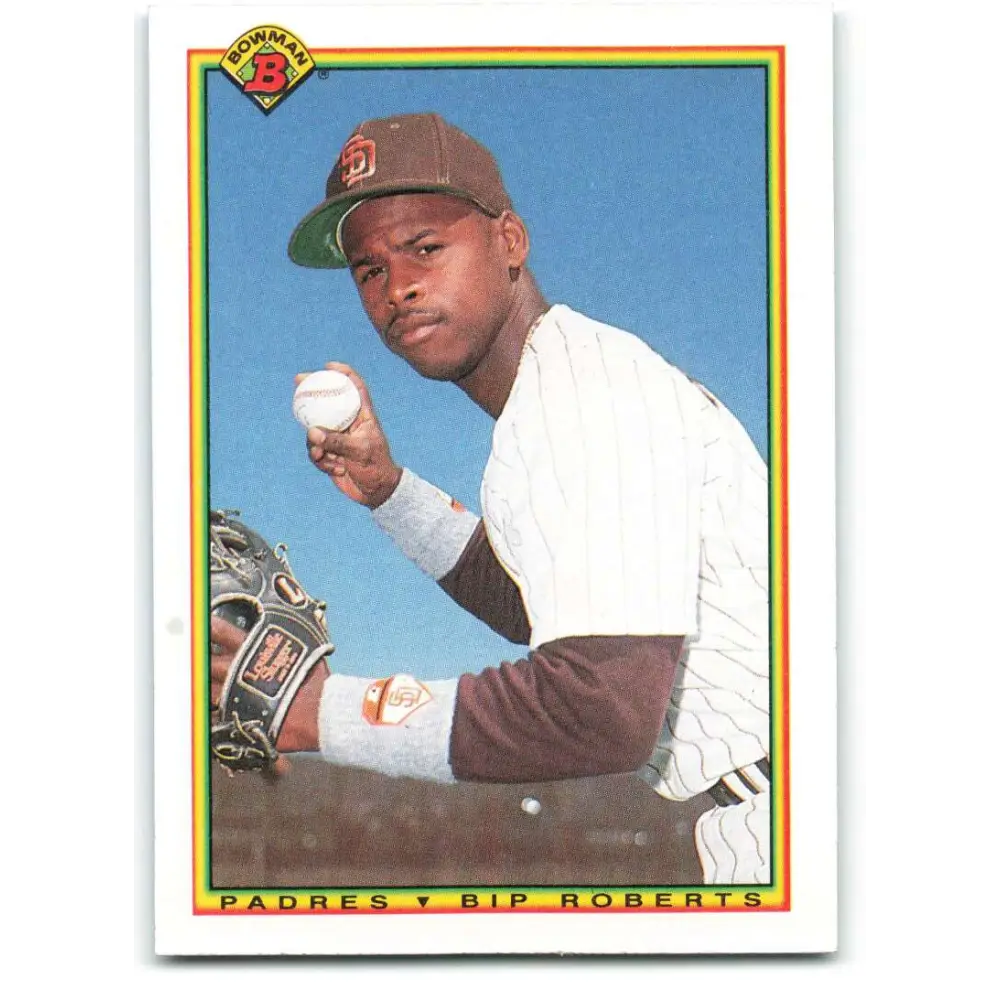 1990 Bowman #222 Bip Roberts NM-MT San Diego Padres Baseball Card  Image 1