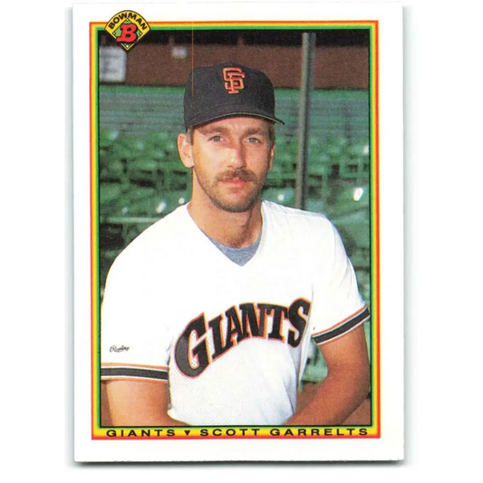 1990 Bowman #228 Scott Garrelts NM-MT San Francisco Giants Baseball Card  Image 1