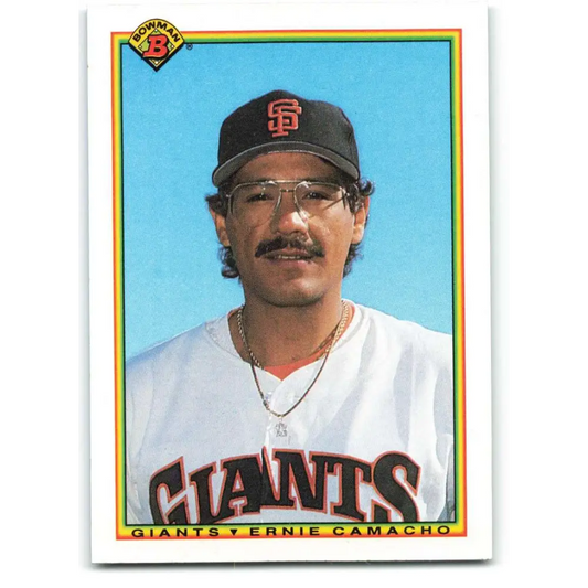 1990 Bowman #229 Ernie Camacho NM-MT San Francisco Giants Baseball Card  Image 1
