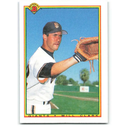 1990 Bowman #231 Will Clark NM-MT San Francisco Giants Baseball Card  Image 1
