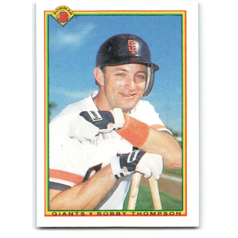 1990 Bowman #233 Robby Thompson NM-MT San Francisco Giants Baseball Card  Image 1