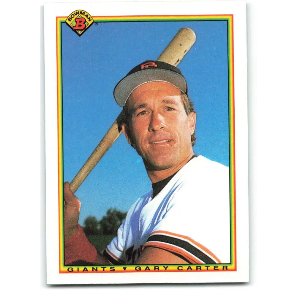 1990 Bowman #236 Gary Carter NM-MT San Francisco Giants Baseball Card  Image 1