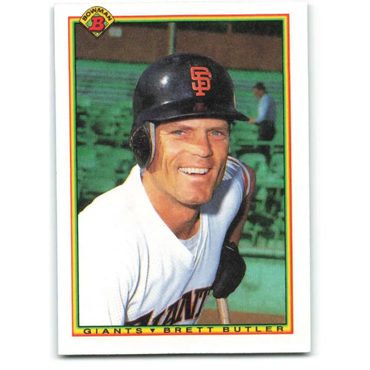 1990 Bowman #237 Brett Butler NM-MT San Francisco Giants Baseball Card  Image 1