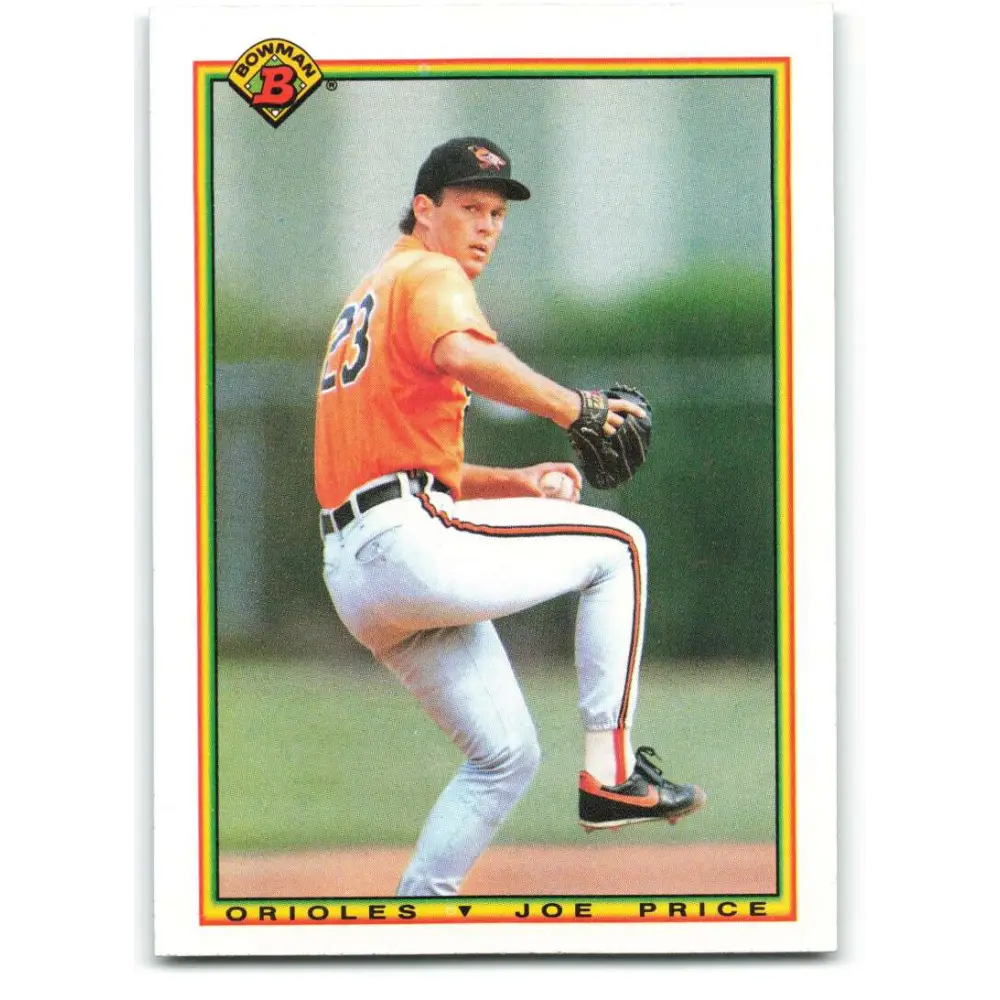 1990 Bowman #245 Joe Price NM-MT Baltimore Orioles Baseball Card  Image 1