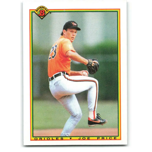 1990 Bowman #245 Joe Price NM-MT Baltimore Orioles Baseball Card  Image 1