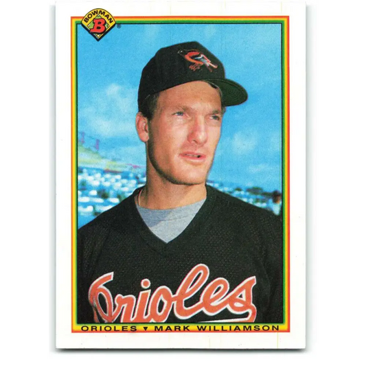 1990 Bowman #248 Mark Williamson NM-MT Baltimore Orioles Baseball Card  Image 1