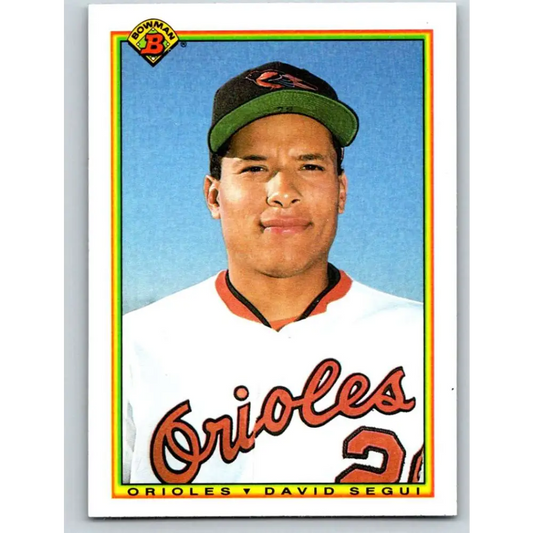 1990 Bowman #251 David Segui NM-MT RC Rookie Baltimore Orioles Baseball Card  Image 1