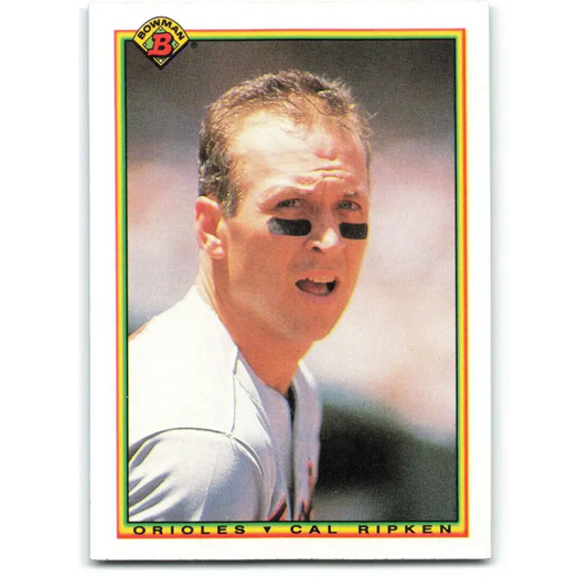 1990 Bowman #255 Cal Ripken Jr. NM-MT Baltimore Orioles Baseball Card  Image 1