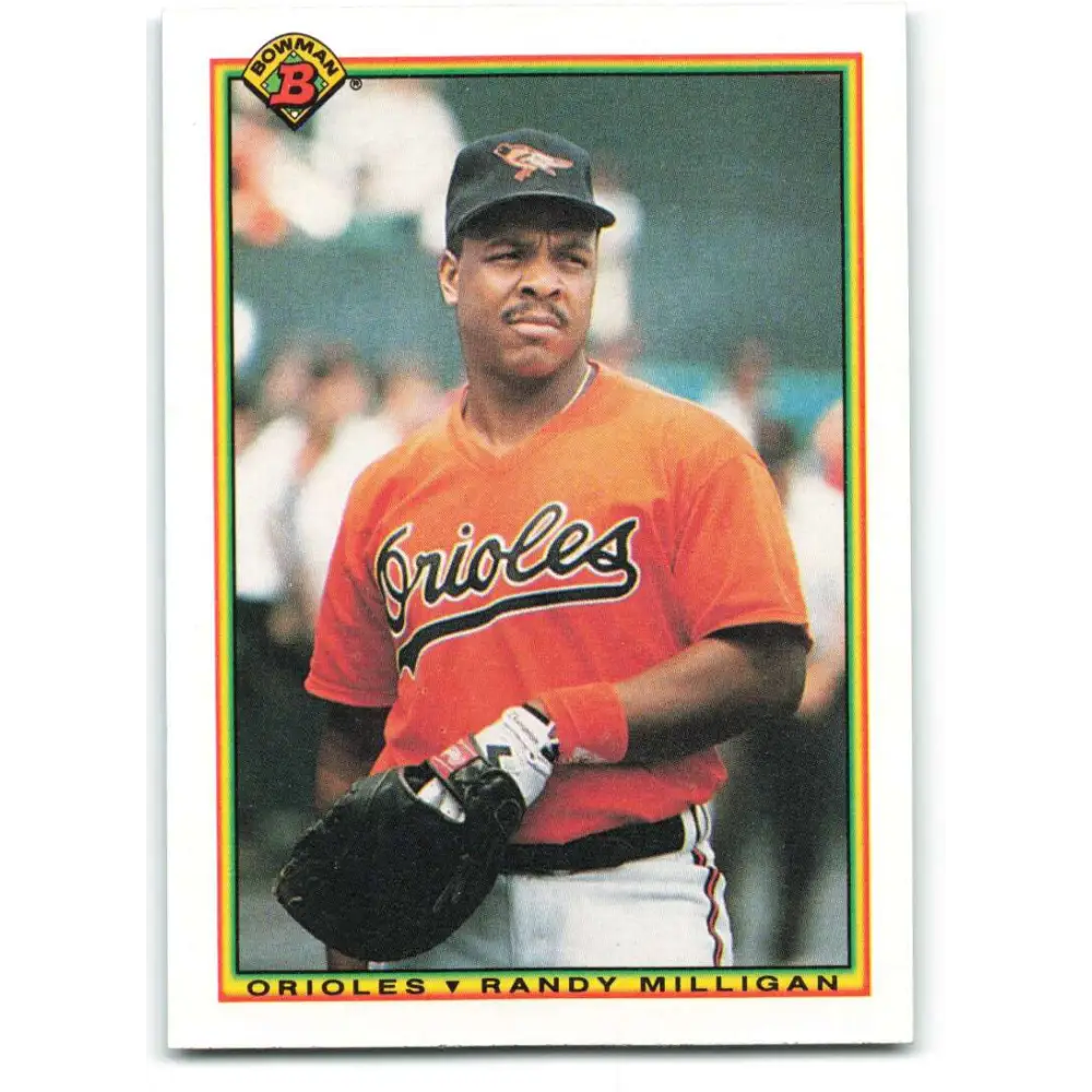 1990 Bowman #257 Randy Milligan NM-MT Baltimore Orioles Baseball Card  Image 1