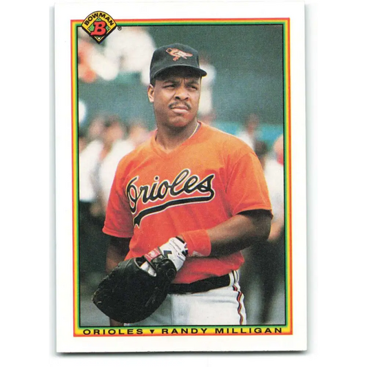 1990 Bowman #257 Randy Milligan NM-MT Baltimore Orioles Baseball Card  Image 1