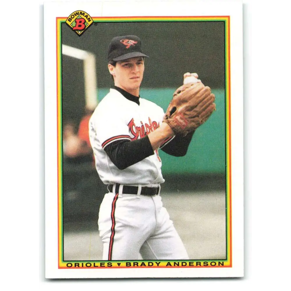 1990 Bowman #258 Brady Anderson NM-MT Baltimore Orioles Baseball Card  Image 1