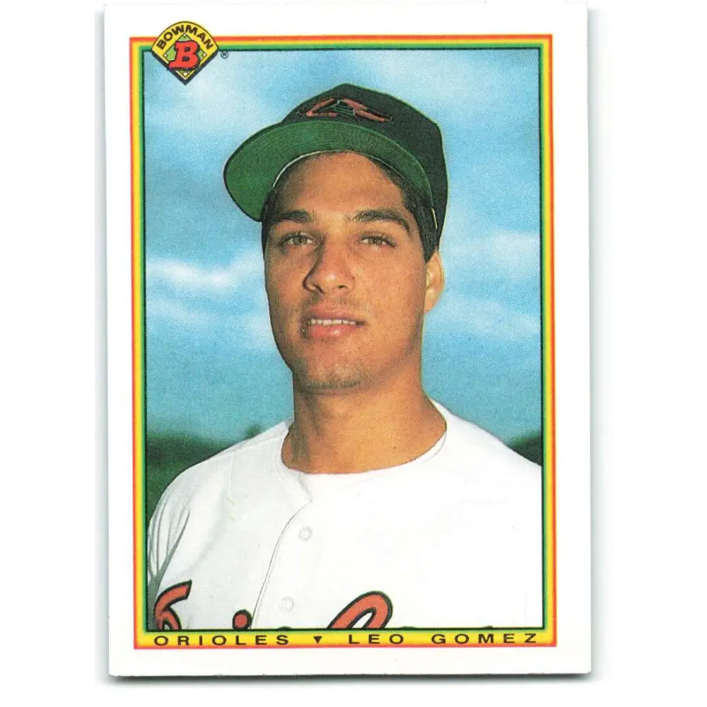 1990 Bowman #262 Leo Gomez NM-MT RC Rookie Baltimore Orioles Baseball Card  Image 1
