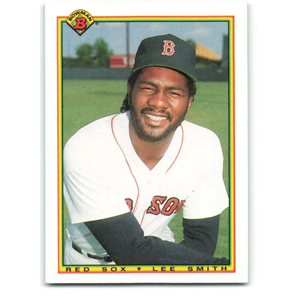 1990 Bowman #263 Lee Smith NM-MT Boston Red Sox Baseball Card  Image 1