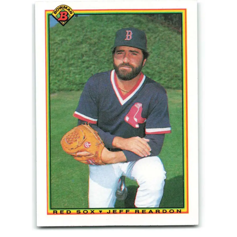 1990 Bowman #265 Jeff Reardon NM-MT Boston Red Sox Baseball Card  Image 1