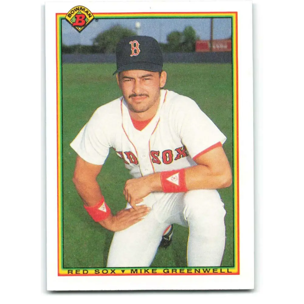 1990 Bowman #274 Mike Greenwell NM-MT Boston Red Sox Baseball Card  Image 1