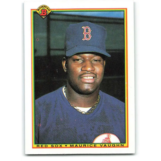 1990 Bowman #275 Mo Vaughn NM-MT RC Rookie Boston Red Sox Baseball Card  Image 1