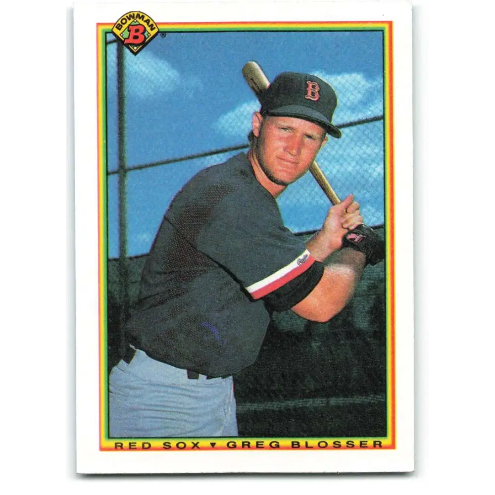 1990 Bowman #278 Greg Blosser NM-MT RC Rookie Boston Red Sox Baseball Card  Image 1