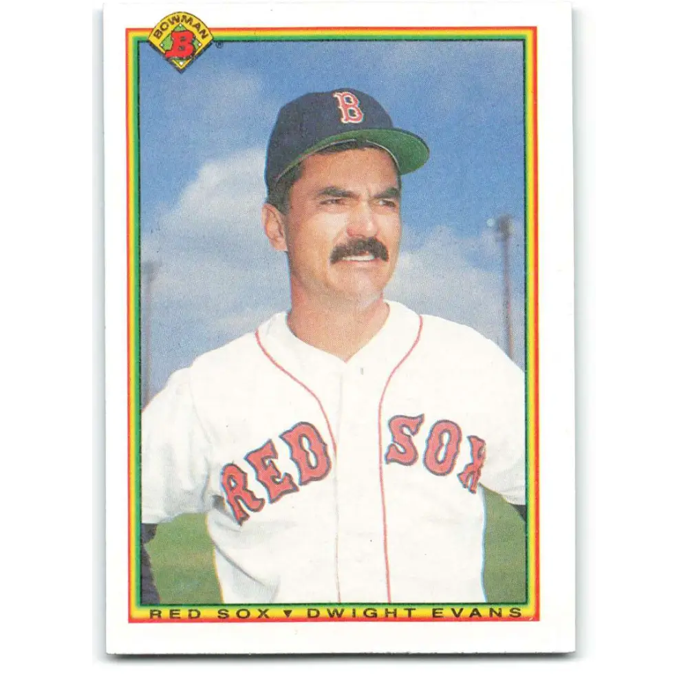 1990 Bowman #279 Dwight Evans NM-MT Boston Red Sox Baseball Card  Image 1