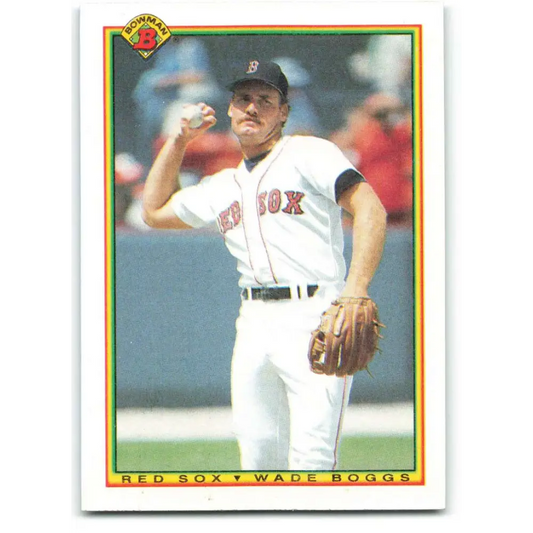 1990 Bowman #281 Wade Boggs NM-MT Boston Red Sox Baseball Card  Image 1