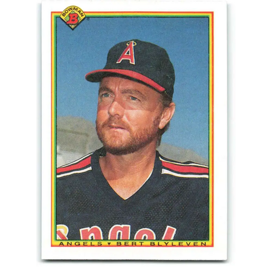1990 Bowman #285 Bert Blyleven NM-MT California Angels Baseball Card  Image 1