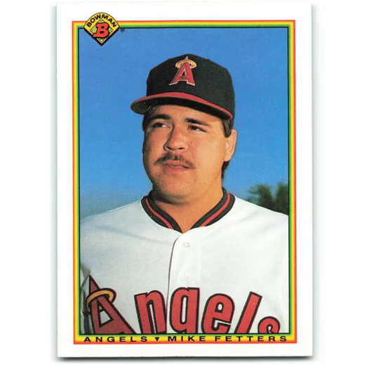 1990 Bowman #286 Mike Fetters NM-MT RC Rookie California Angels Baseball Card  Image 1